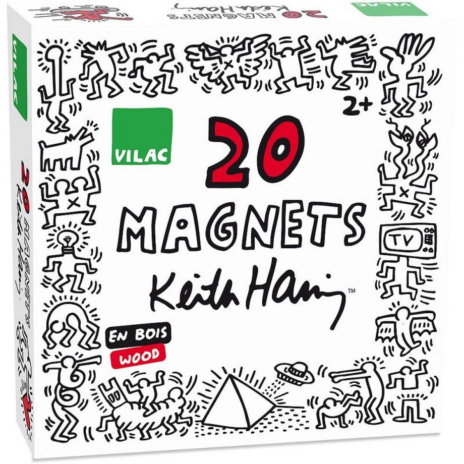 Vilac  Box mit 20 Magneten - Keith Haring, Vilac 