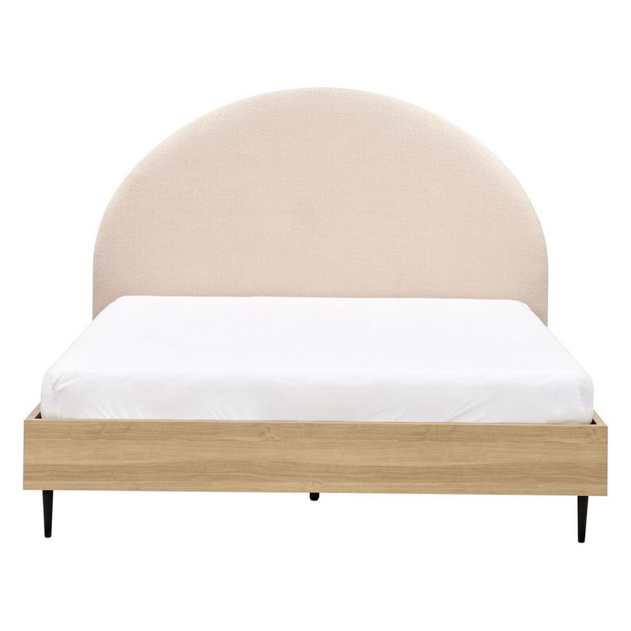 Beliani Letto en Bouclé Moderno MILLAY  