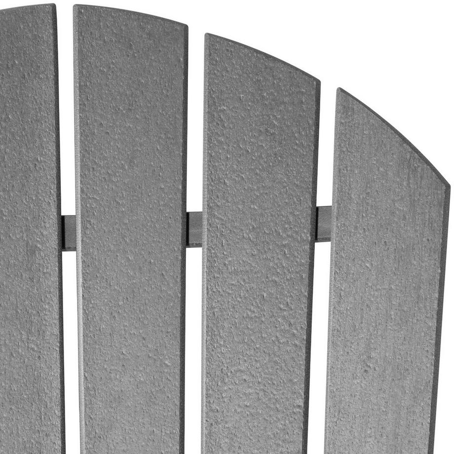 Tectake Gartenstuhl mit Fußablage  im Adirondack-Stil Holzoptik  