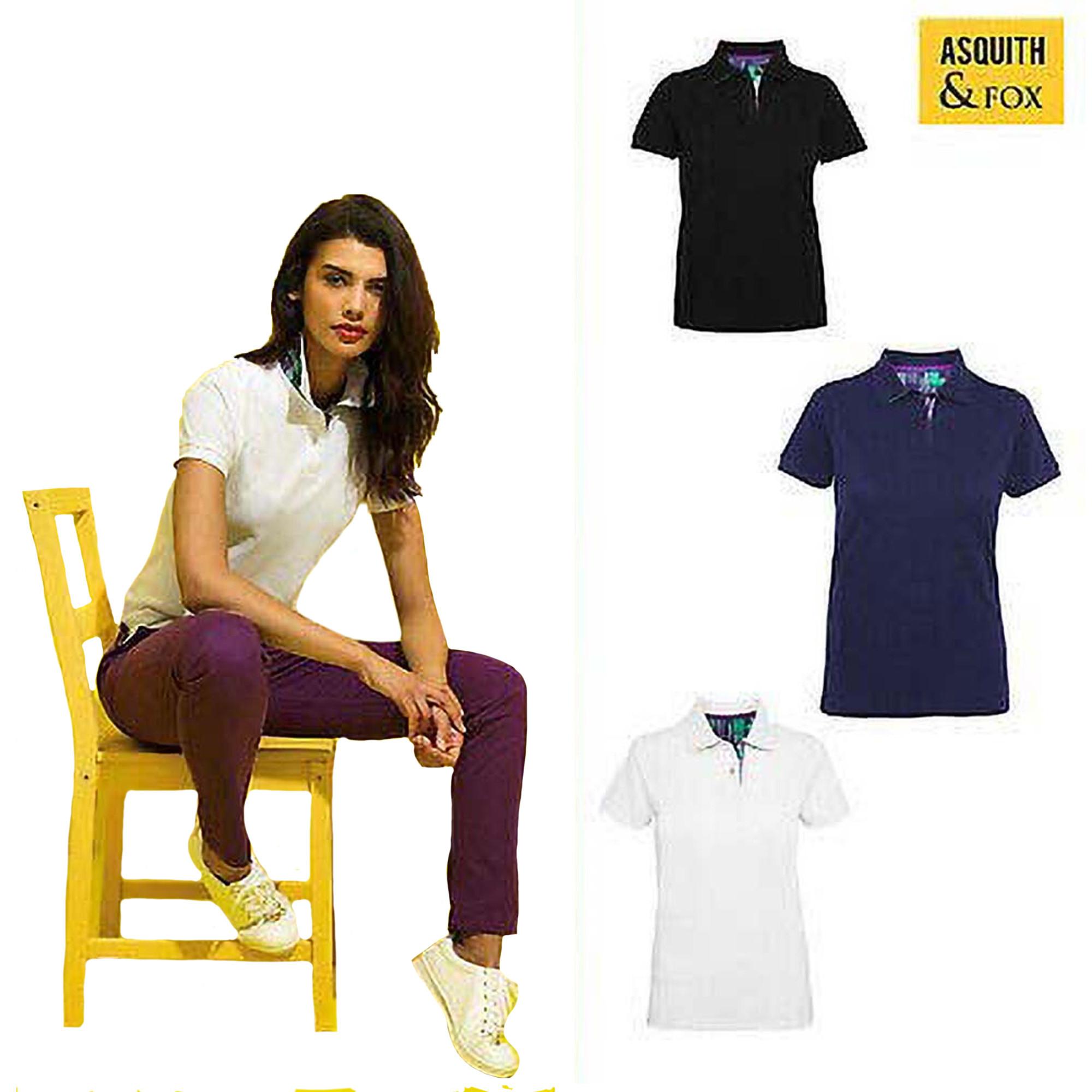 Asquith & Fox  Kurzarm Performance Blend Polo Shirt 