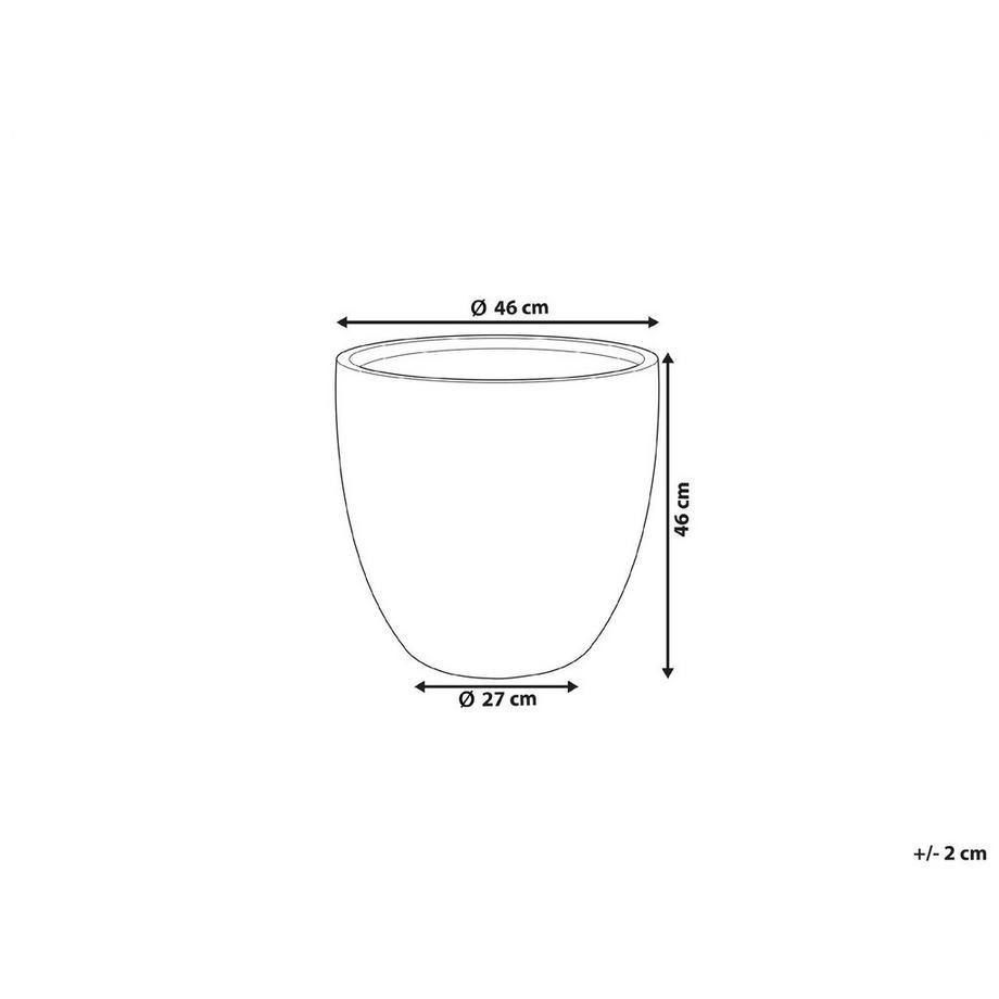 Beliani Vaso per piante en Fibra d'argilla Moderno KANNIA  