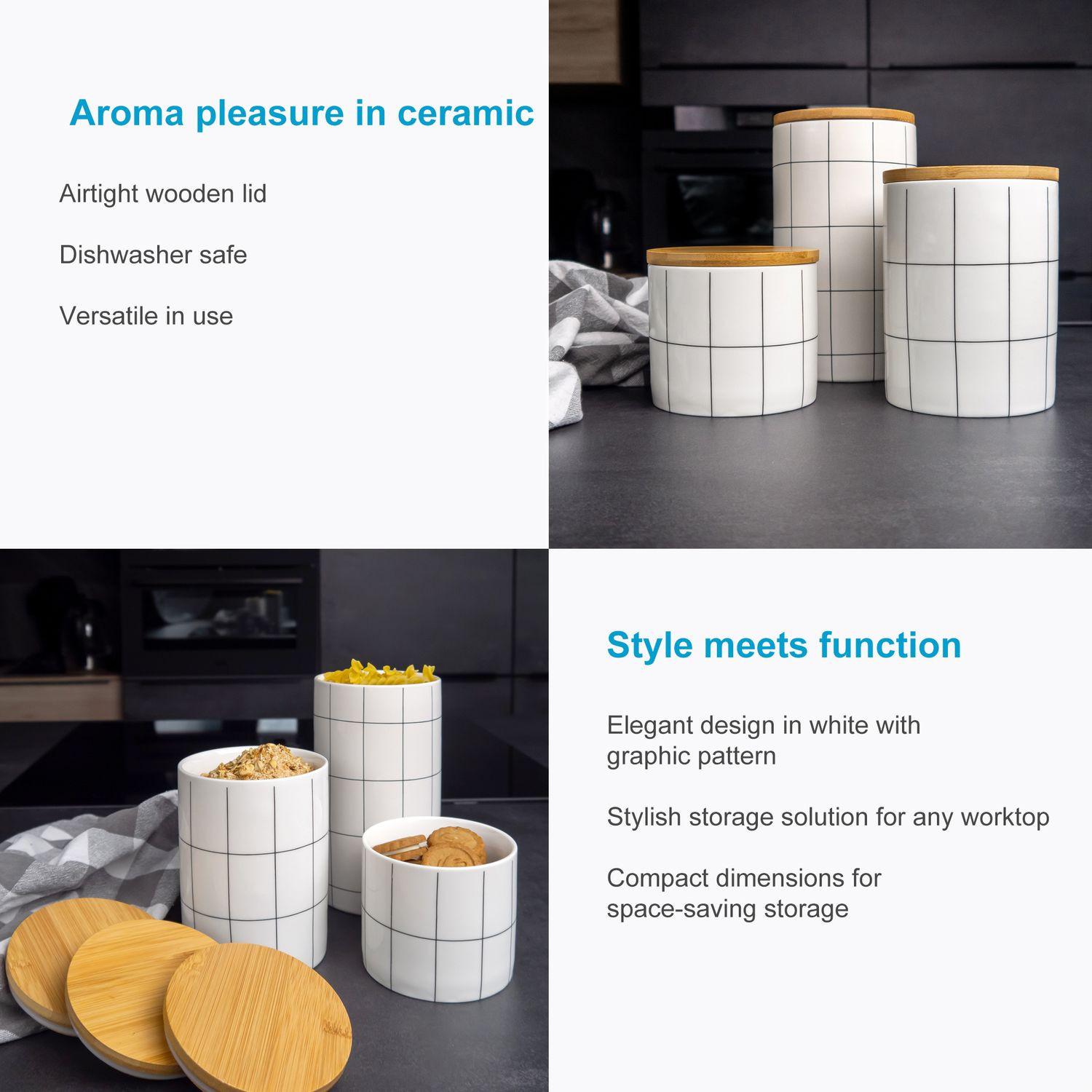 Intirilife Vorratsdose aus Keramik  