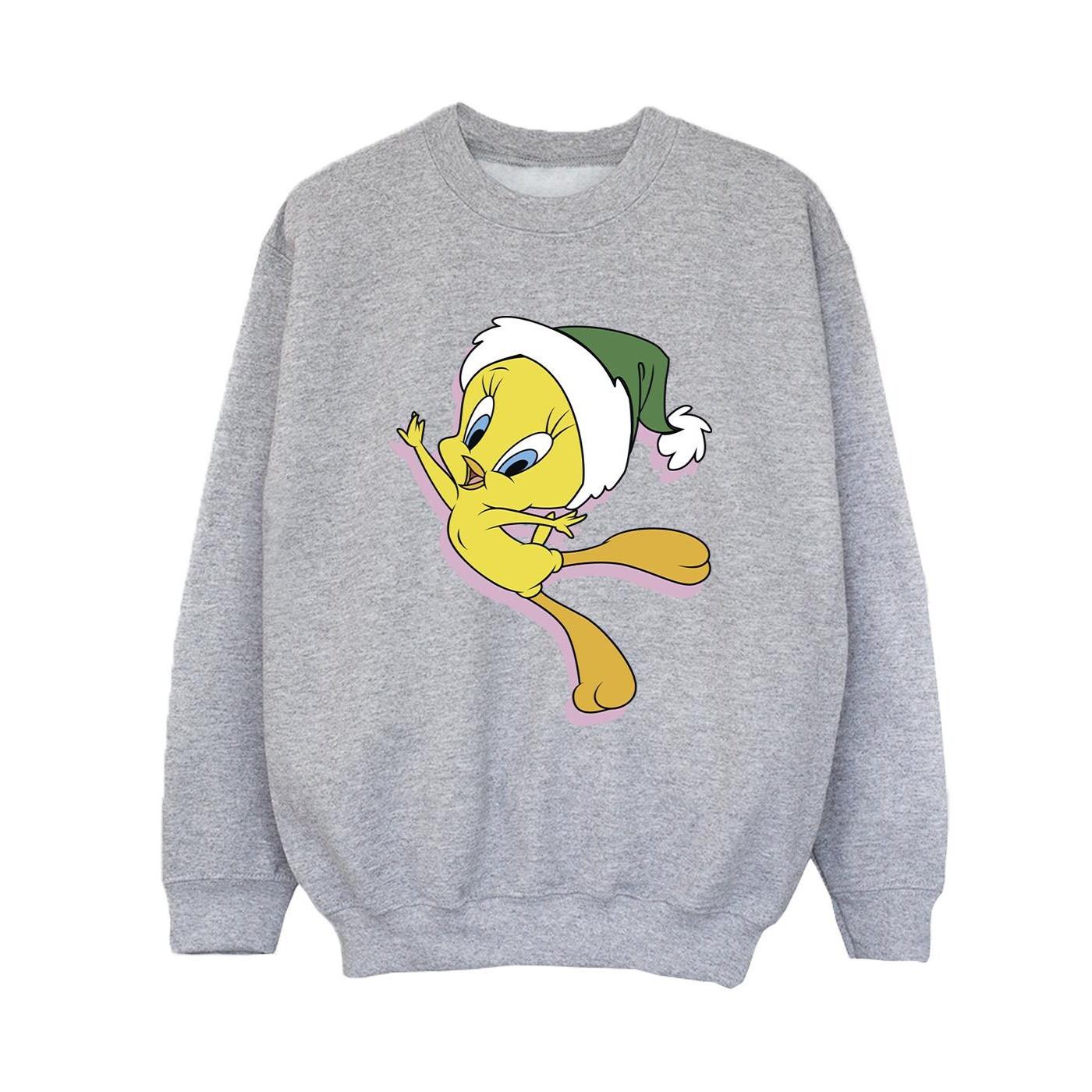 LOONEY TUNES  Tweety Christmas Hat Sweatshirt 