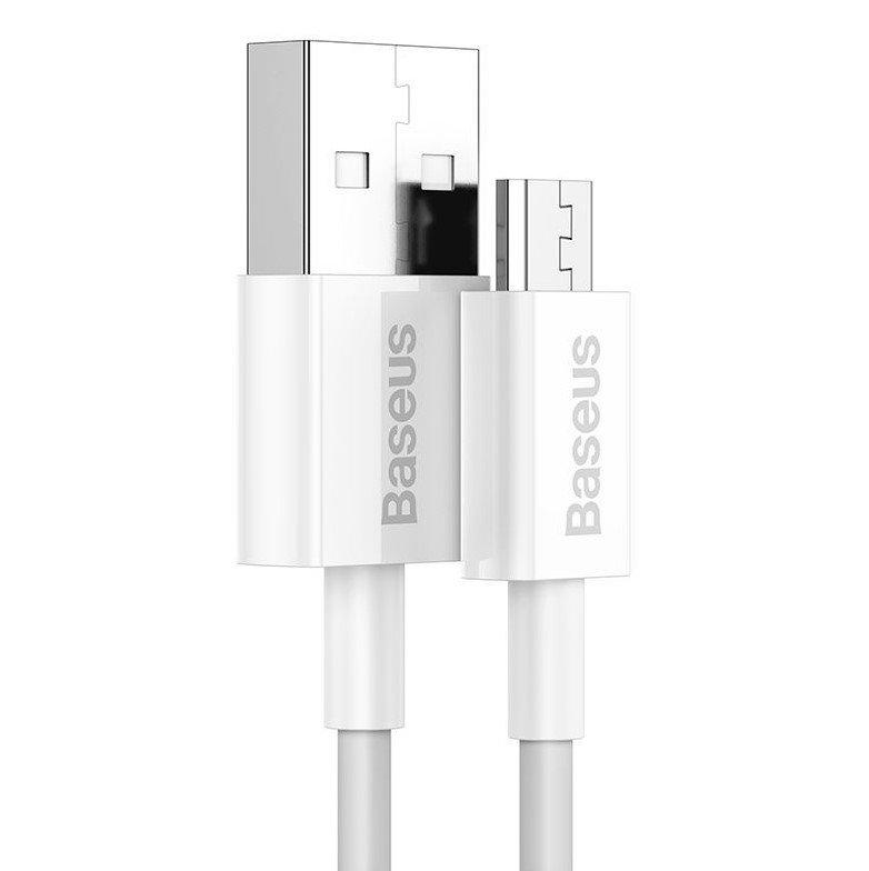 Baseus  Superior câble USB 2 m USB 2.0 USB A Micro-USB A Blanc 