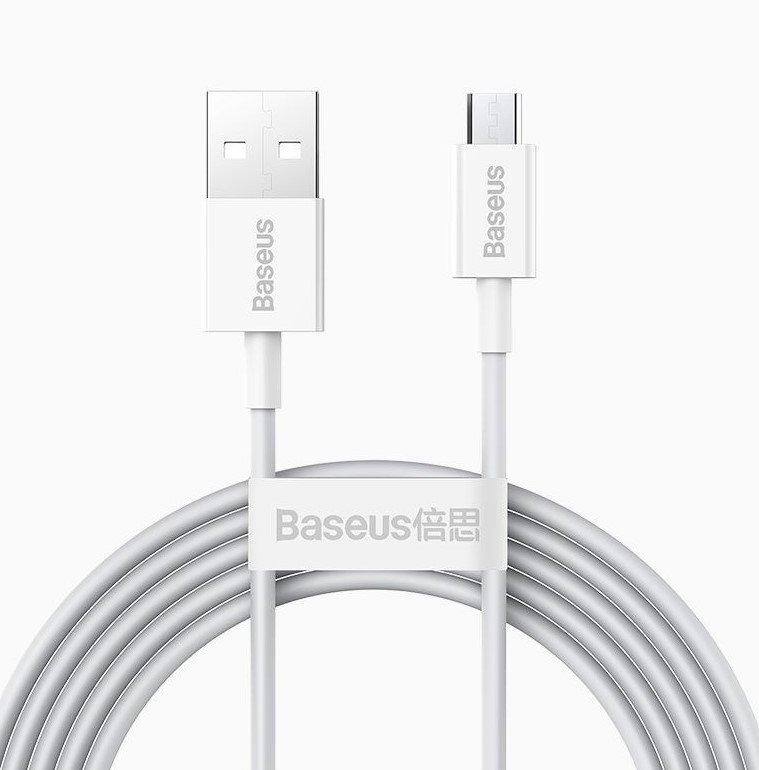 Baseus  Superior cavo USB 2 m USB 2.0 USB A Micro-USB A Bianco 