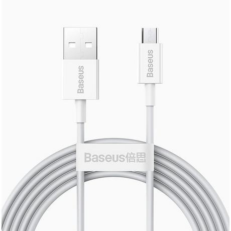 Baseus  Superior câble USB 2 m USB 2.0 USB A Micro-USB A Blanc 