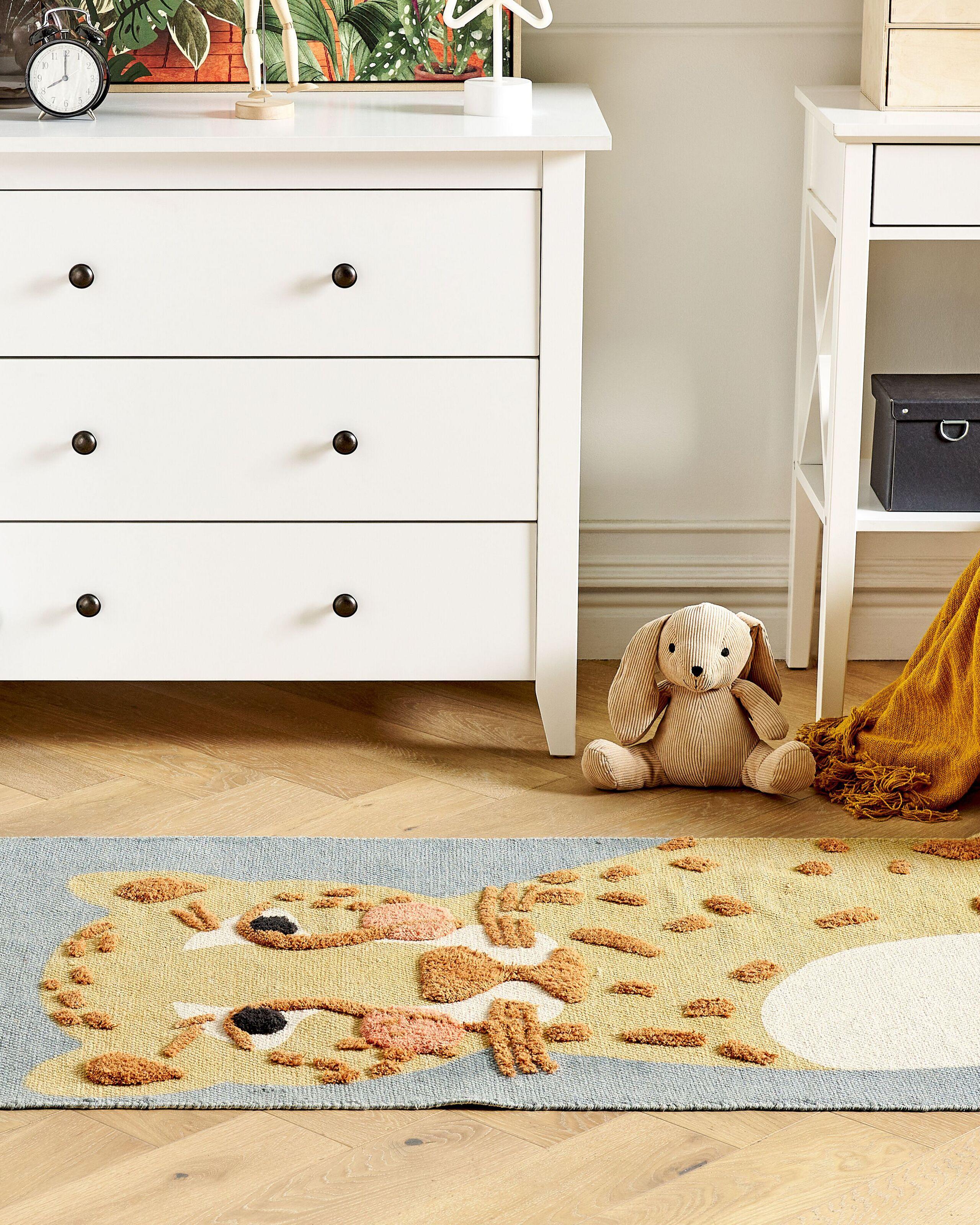 Beliani Tapis enfant en Coton Traditionnel TANGSE  