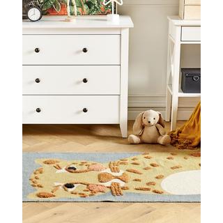 Beliani Tapis enfant en Coton Traditionnel TANGSE  