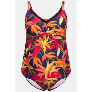 Ulla Popken  Tankini Bellieva senza coppe con design ispirato al bosco e materiale riciclato 