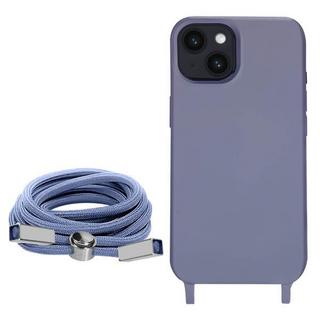 Avizar  Cover con Cordino iPhone 14 Plus Viola 