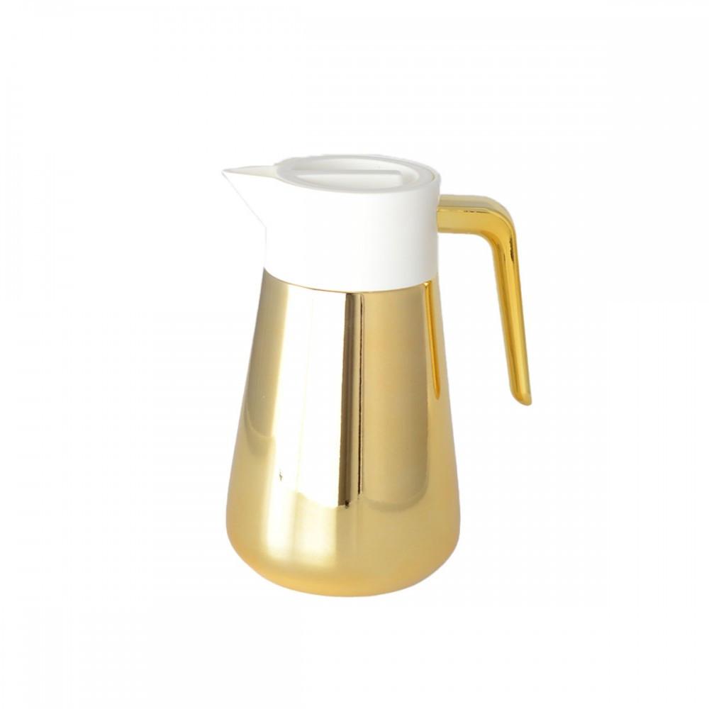 Aulica CAFETIERE ISOTHERME DOREE ET BLANCHE 1L  