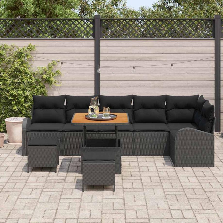 VidaXL Garten-sofa poly-rattan  