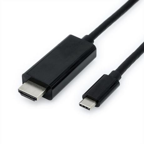 Value  VALUE 11.99.5841 cavo e adattatore video 2 m HDMI tipo A (Standard) USB tipo-C Nero 