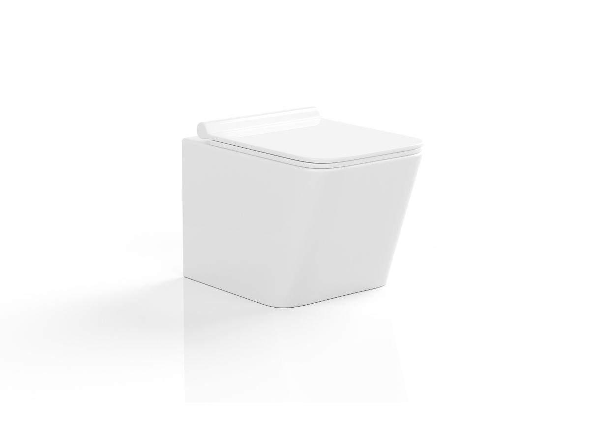 Vente-unique Wand-WC aus Keramik ohne Flansch - Weiß - CLEMONA  