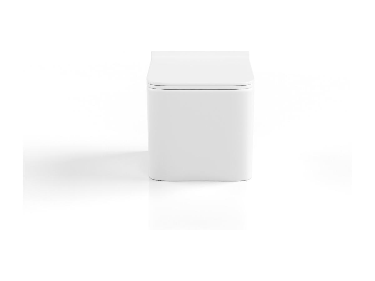Vente-unique Wand-WC aus Keramik ohne Flansch - Weiß - CLEMONA  
