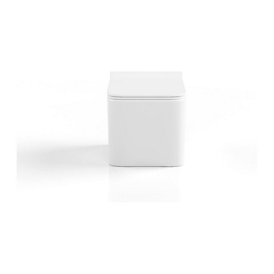 Vente-unique Wand-WC aus Keramik ohne Flansch - Weiß - CLEMONA  