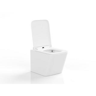 Vente-unique Wand-WC aus Keramik ohne Flansch - Weiß - CLEMONA  