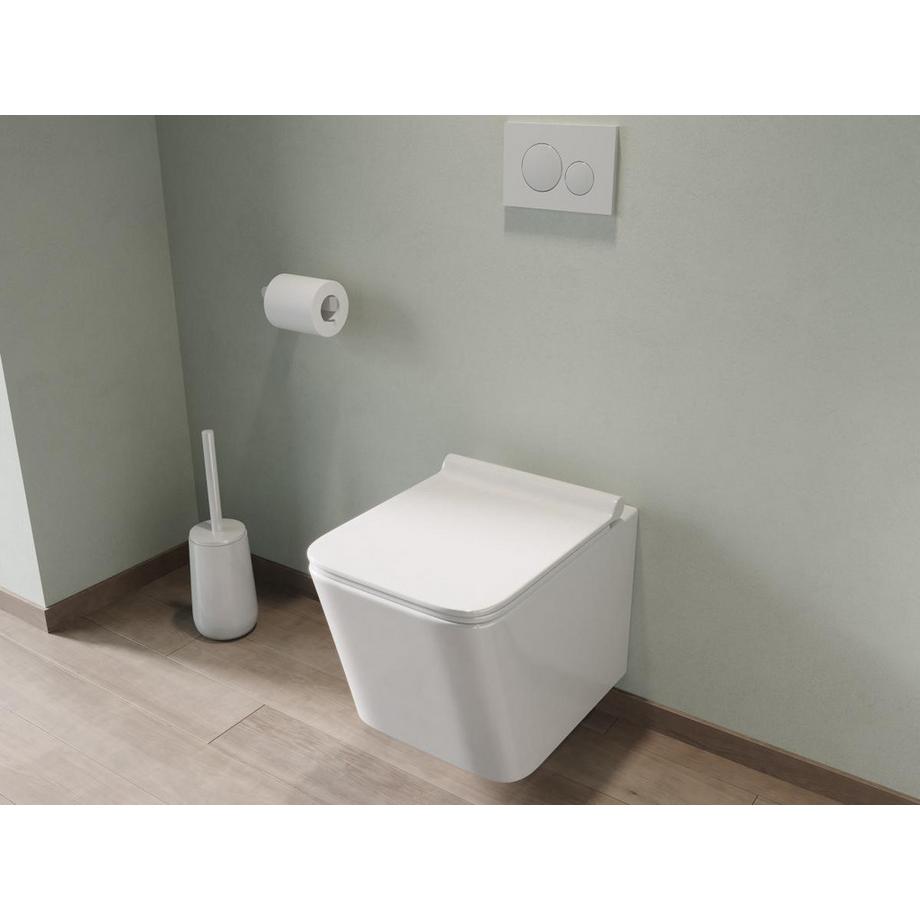 Vente-unique Wand-WC aus Keramik ohne Flansch - Weiß - CLEMONA  