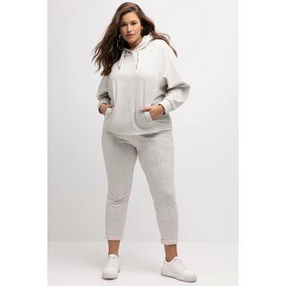 Ulla Popken Maglia con cappuccio oversize a spina di pesce maniche lunghe  