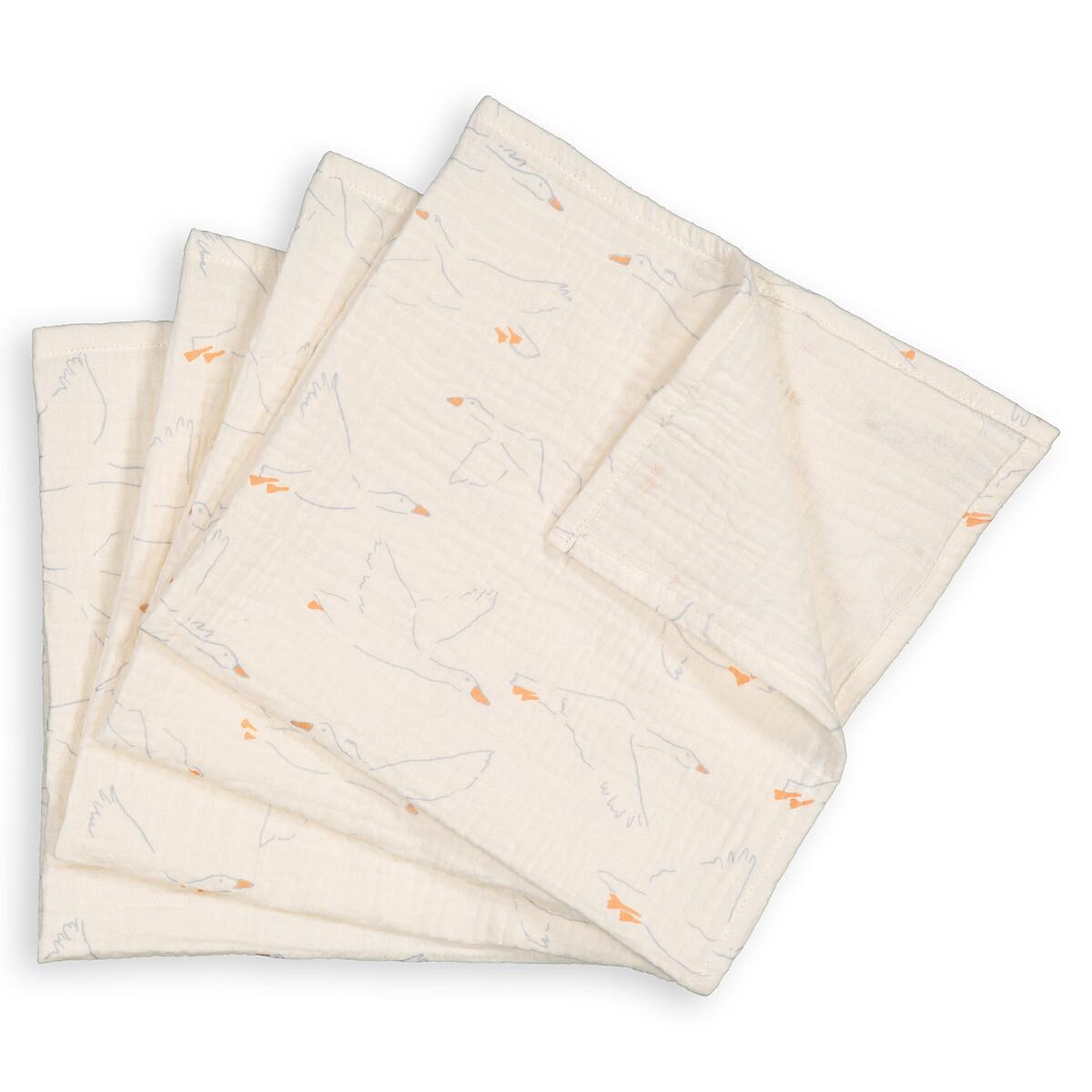 La Redoute Intérieurs  Lot de 4 langes gaze de coton 