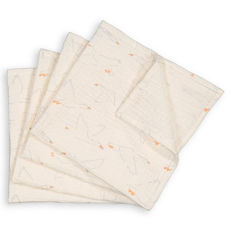 La Redoute Intérieurs  Lot de 4 langes gaze de coton 