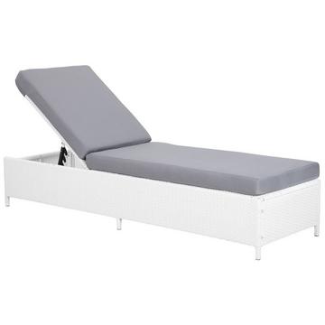 Lettino Prendisole con Cuscino en Rattan sintetico Boho TURIN