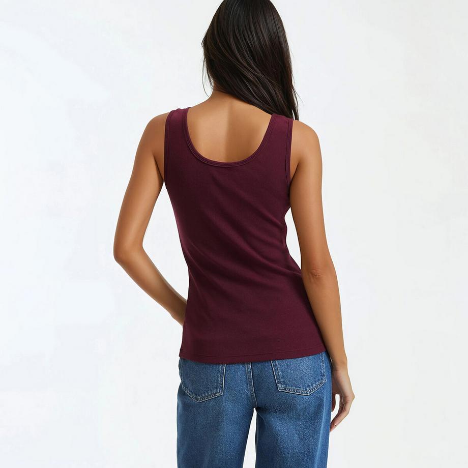 La Redoute Collections Tanktop Tunesischer Kragen Breite Träger  