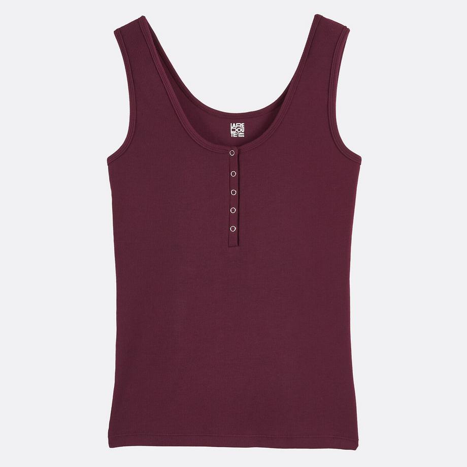 La Redoute Collections Tanktop Tunesischer Kragen Breite Träger  