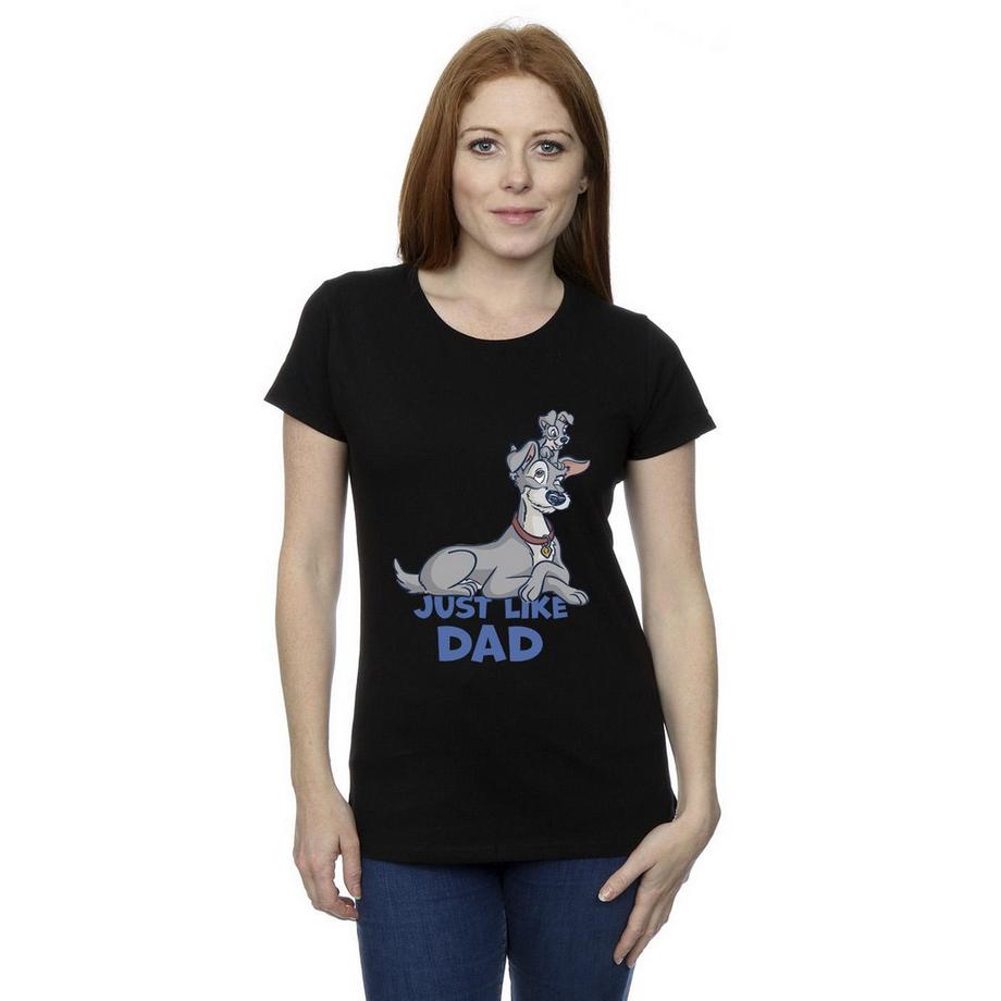 Disney Lady And The Tramp Just Like Dad T-Shirt  