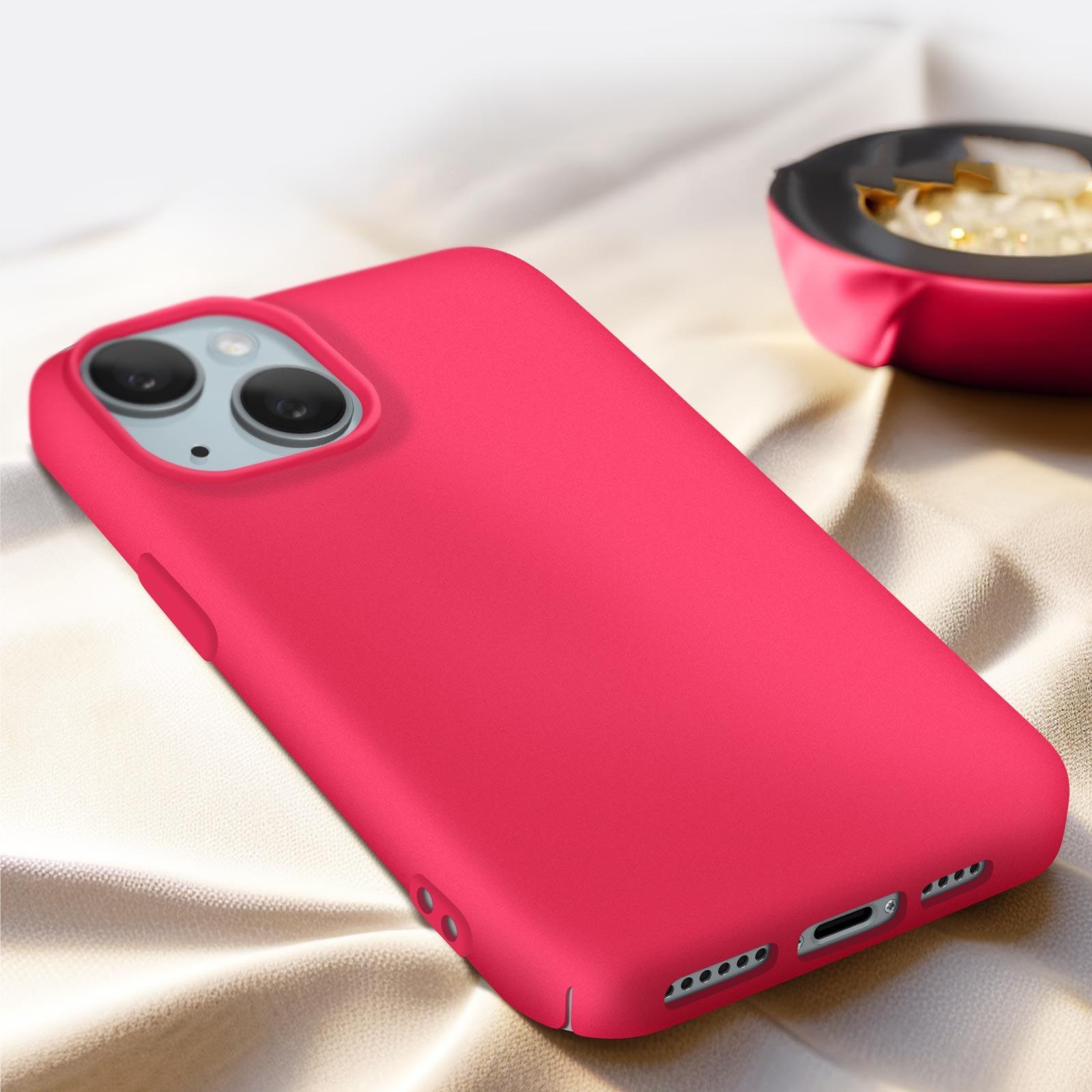 Avizar  Cover iPhone 15 Plus soft-touch fucsia 