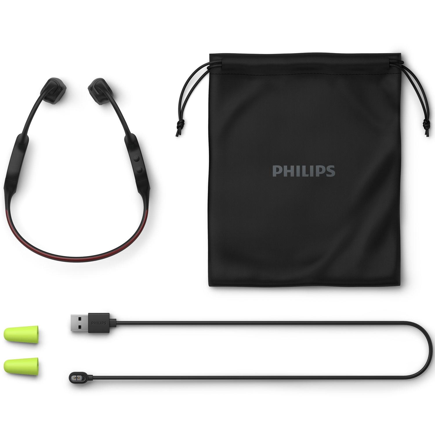 PHILIPS  Bone Conduction Kopfhörer TAA7607BK00 Schwarz 