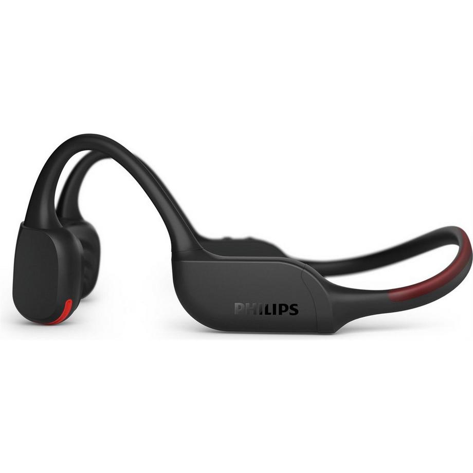 PHILIPS  TAA7607BK/00, Boneconduct Kopfhörer bis 9h Akku, LED Lichtstreifen 