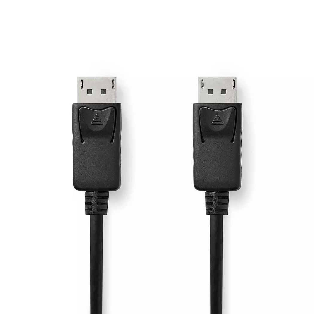 Nedis – Displayport-Kabel | DisplayPort-Stecker 4K@60Hz Vernickelt 3,00 m Rund PVC Schwarz Etikett, One Size