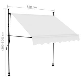 VidaXL tenda da sole retrattile Tessuto  