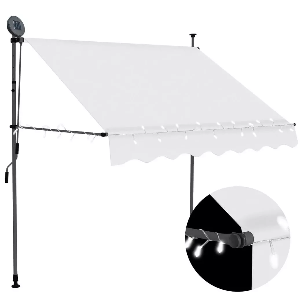 VidaXL - tenda da sole retrattile Tessuto, One Size, Light Beige