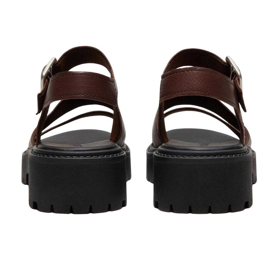 Timberland Sandales Gladiateur en Cuir Plat  