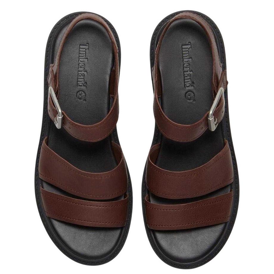 Timberland Sandales Gladiateur en Cuir Plat  