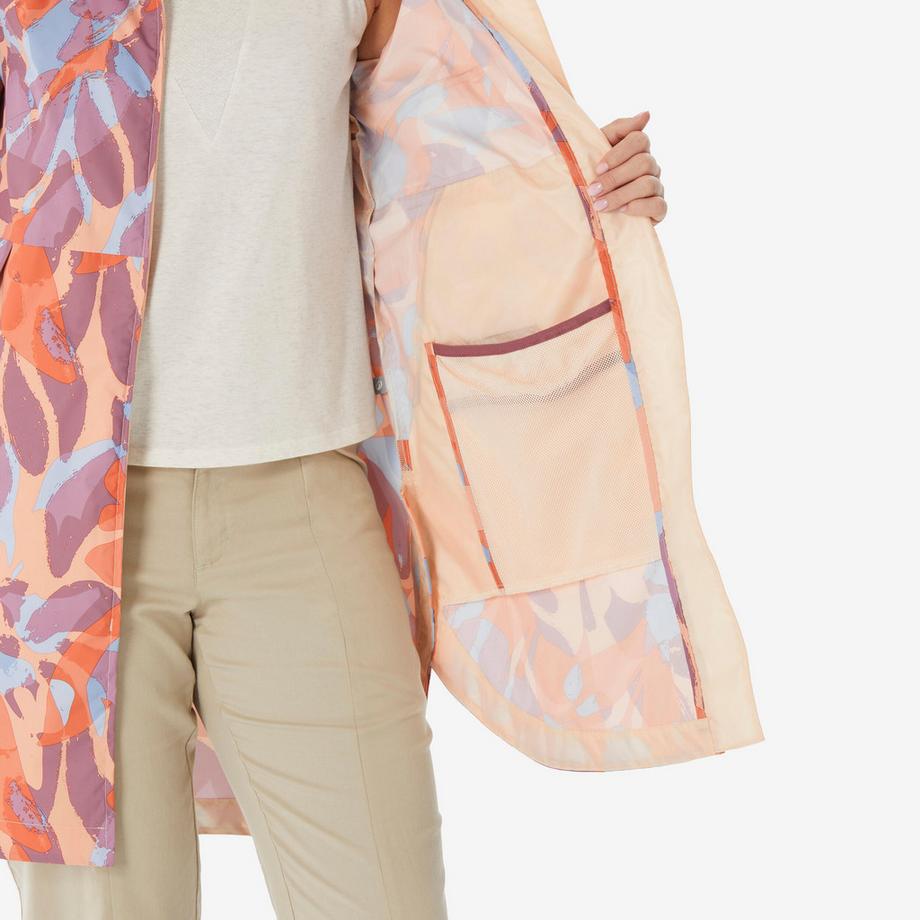 QUECHUA Veste imperméable longue Raincut pour femme  