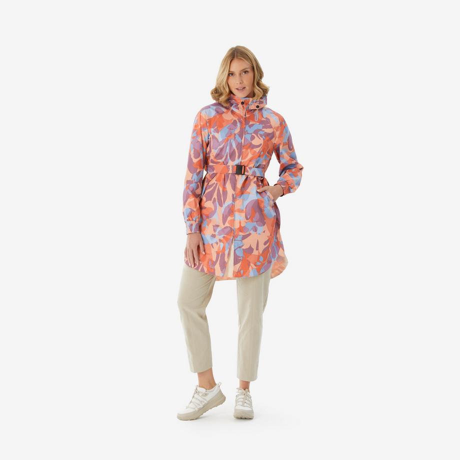 QUECHUA Veste imperméable longue Raincut pour femme  