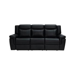 Vente-unique Relaxsofa elektrisch 3Sitzer Leder KENNETH  