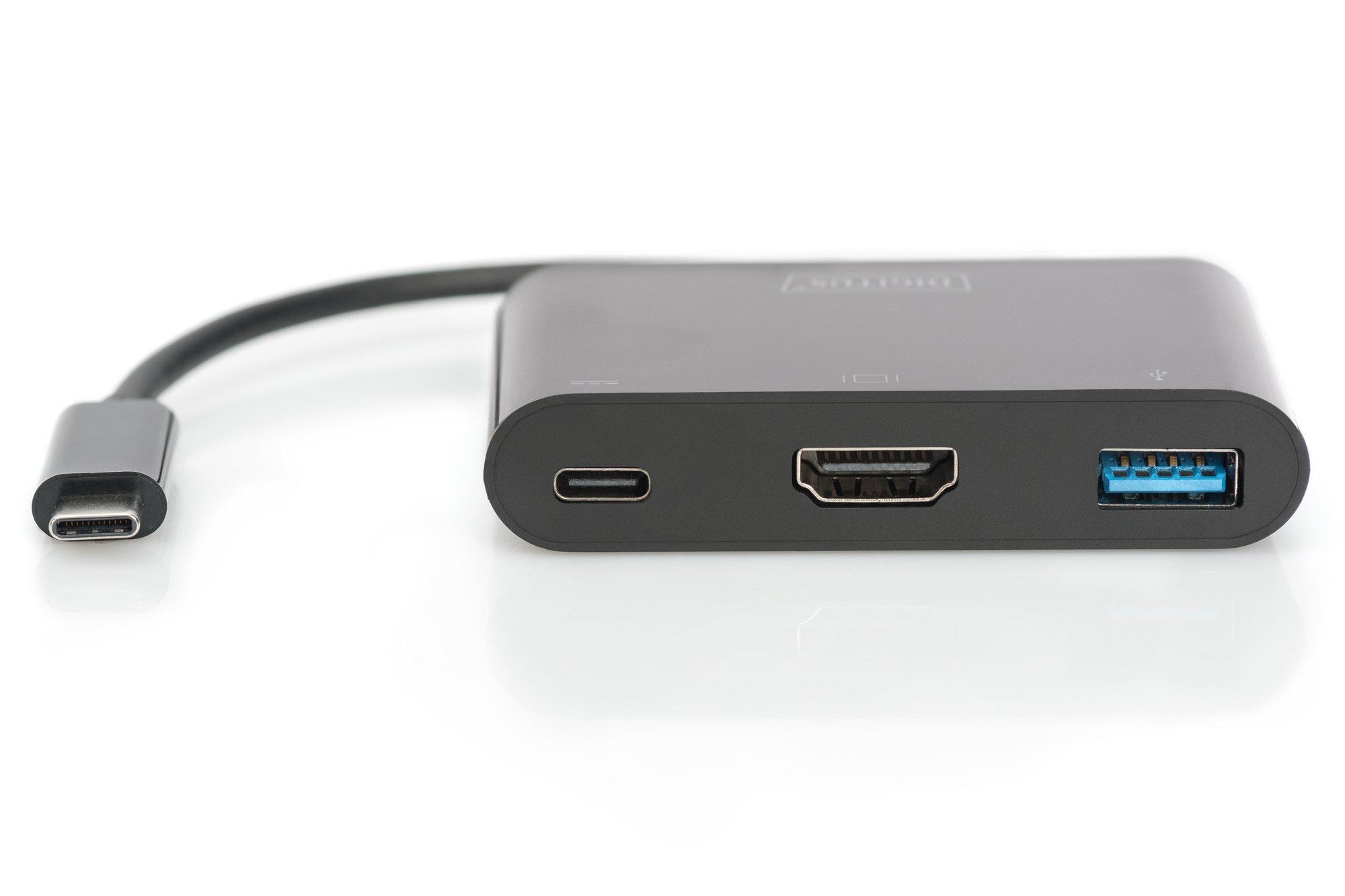 Digitus  Adaptateur multi-ports USB Type-C™ HDMI, 3 ports 