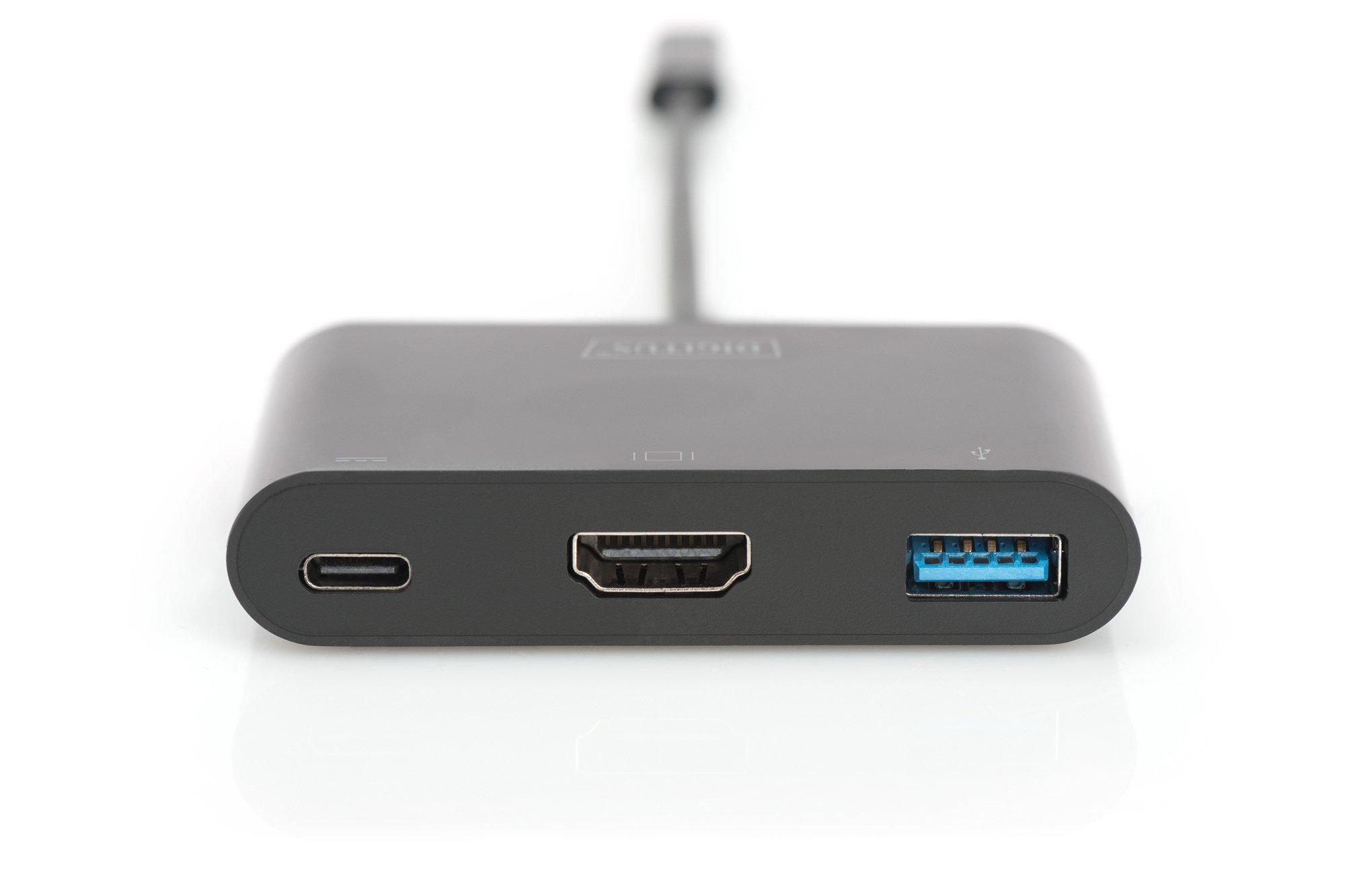 Digitus  Adaptateur multi-ports USB Type-C™ HDMI, 3 ports 