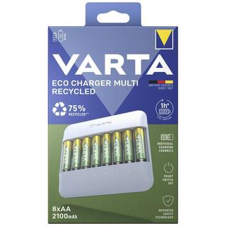 VARTA  Eco Charger Multi Recycled 4x AA 2100 mAh Box 