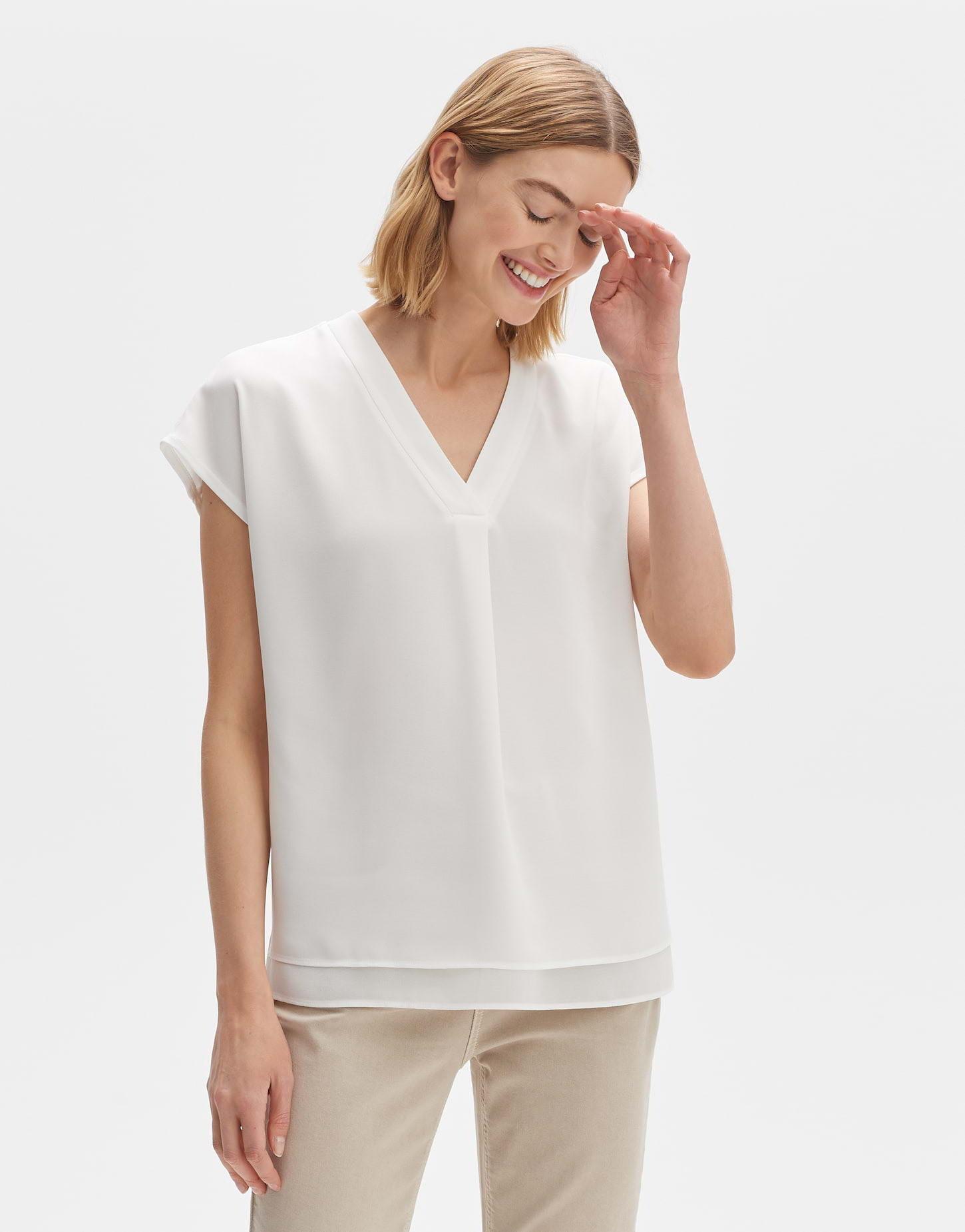 OPUS  Shirtbluse Feliso gerader Schnitt 