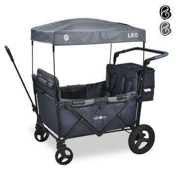Bollerwagen LEO X4Plus mit Dach faltbarer Transportwagen