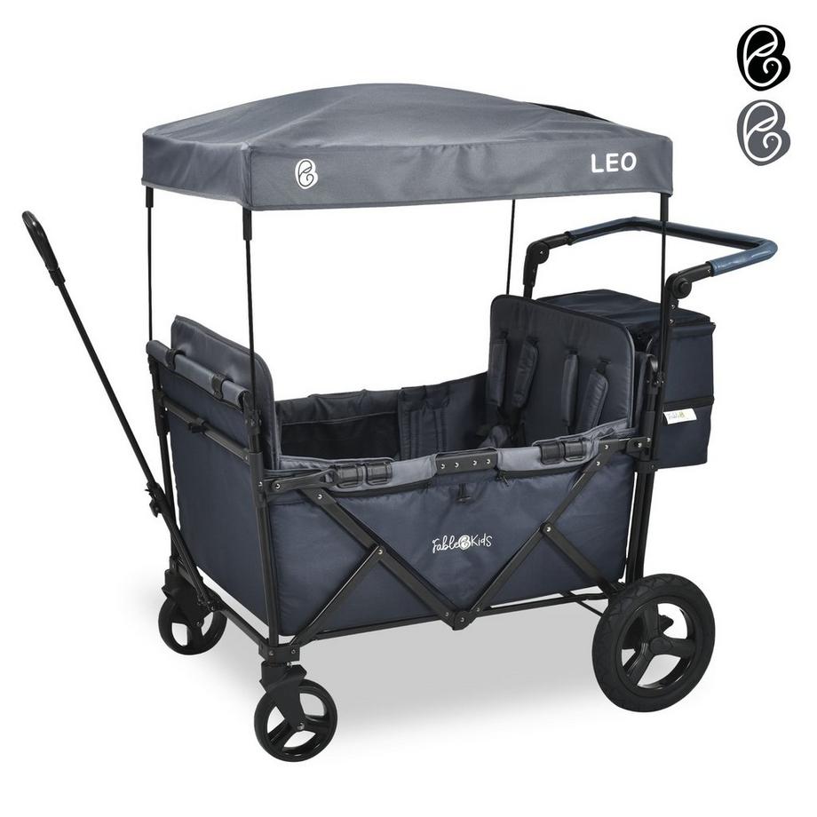 FableKids  Bollerwagen LEO X4Plus mit Dach faltbarer Transportwagen 