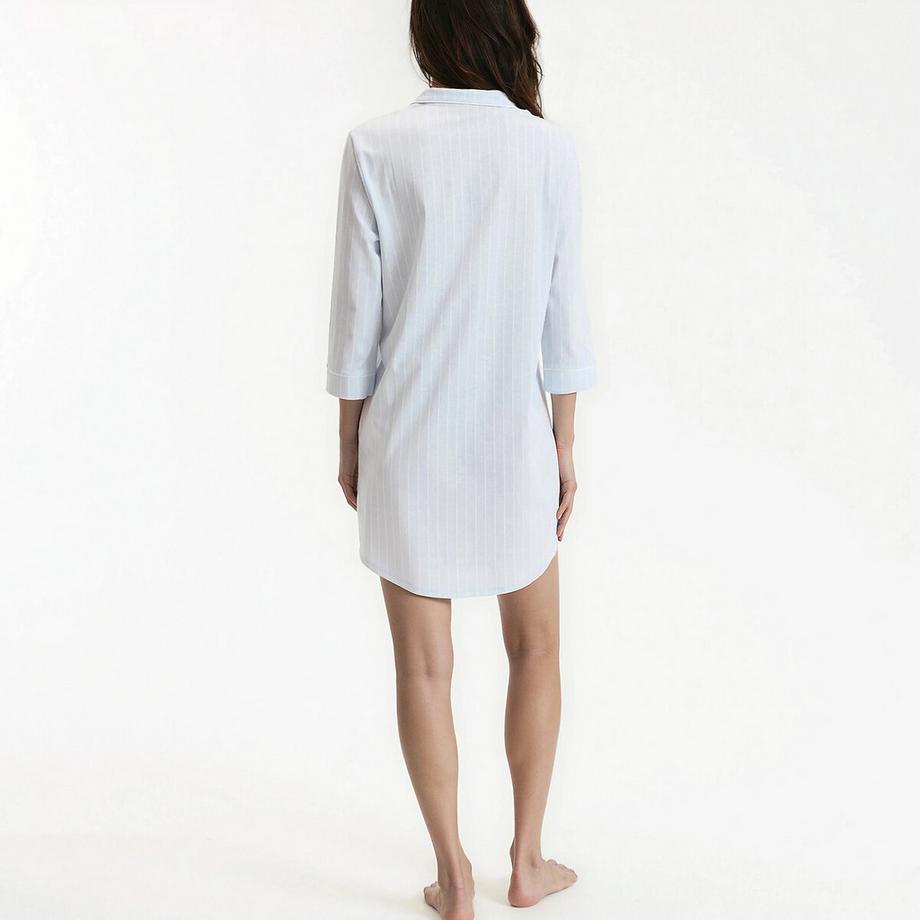 La Redoute Collections Chemise de nuit à rayures en jersey de coton pur  