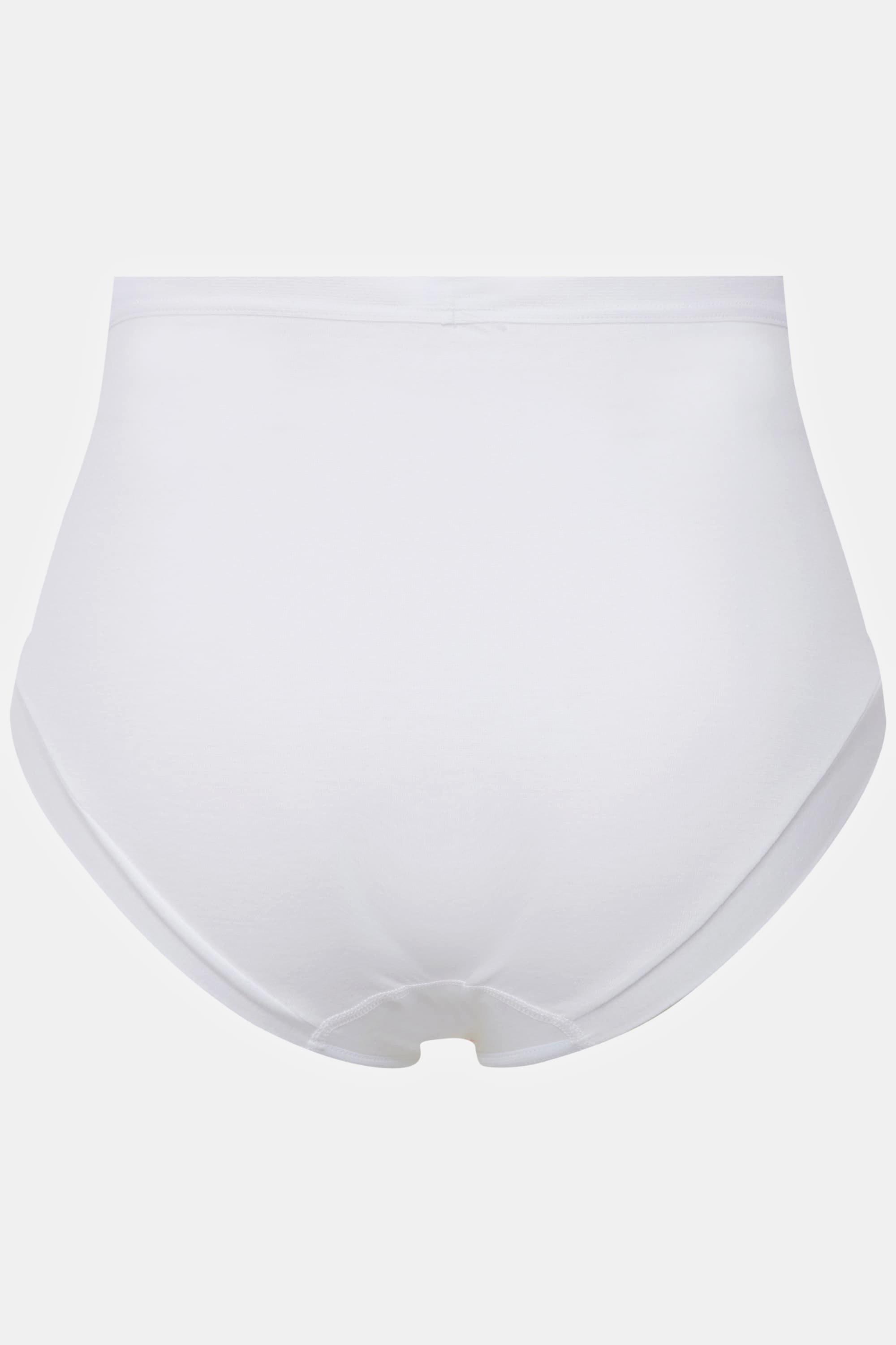 Ulla Popken  Culotte taille haute, en jersey de coton. Cuisses échancrées pour un haut niveau de confort, même lorsque vous restez longtemps assise. 