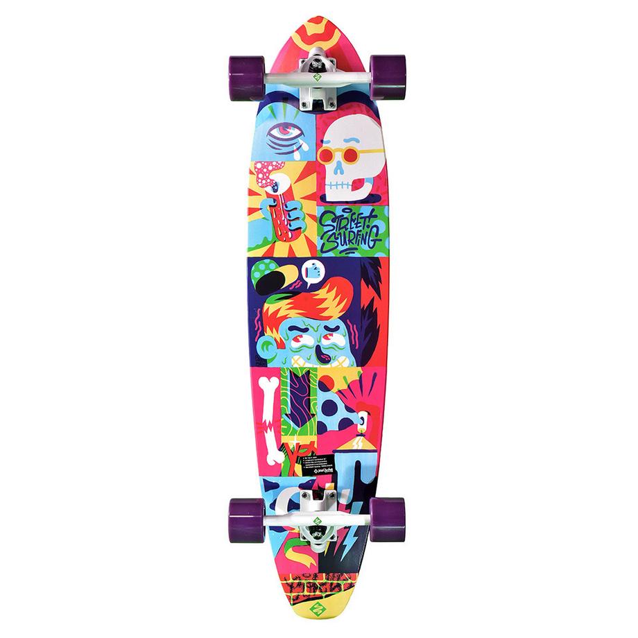 streetsurfing  Longboard Cut Kicktail 36 Comics 