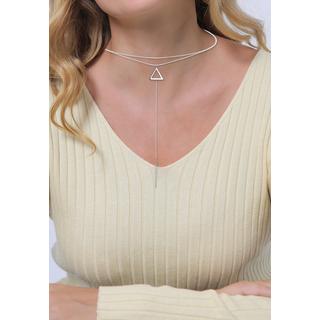 Elli  Collier Femmes Choker Chaîne En Y Triangle Look Géo 